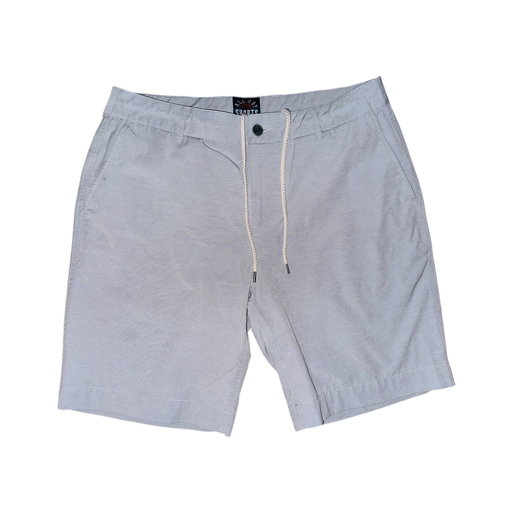 WB5 Faherty Gray Adventure Out Daily Shorts Size 34 Drawstring Casual
